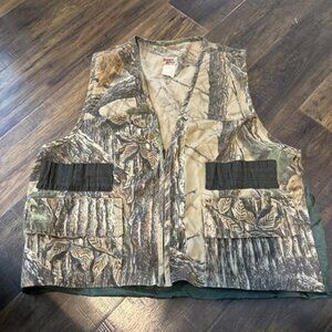 Sports Afield Camo Hunting Vest Back Pocket Size Large